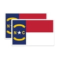 thumbnail image 1 of (2 Pack) North Carolina State Flag Stickers - NC State Flag Sticker - Choose from 50 States - 5 Inches On Longest Side - Premium Vinyl - for Cars, Skateboards, Laptops - Made in USA - BMCS1319, 1 of 7