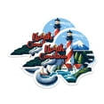 thumbnail image 1 of (2 Pack) North Carolina State Shape Stickers - NC State Sticker - Choose from 50 States - 5 Inches On Longest Side - Premium Vinyl - for Cars, Skateboards, Laptops - Made in USA - BMCS1269, 1 of 7