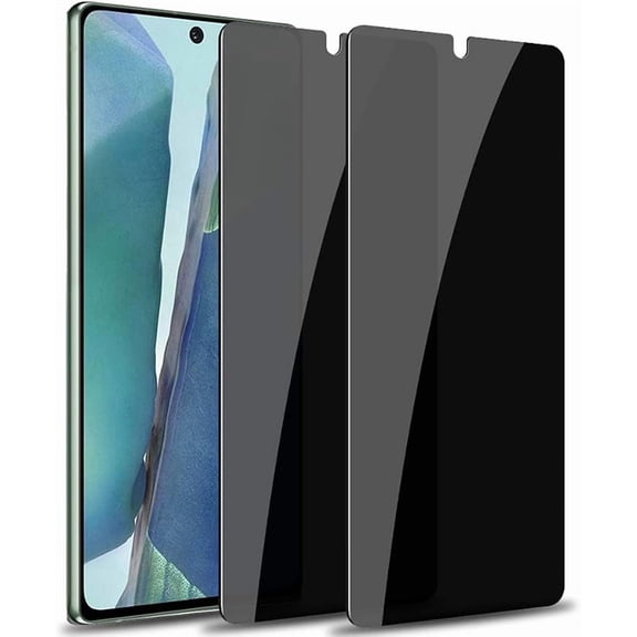[2 Pack] Note 20 Privacy Screen Protector Anti-Spy, Tempered Glass Screen Protector for Note 20, Black 9H Hardness Anti-Scratch Bubble Free [Don't Support Fingerprint Unlock]