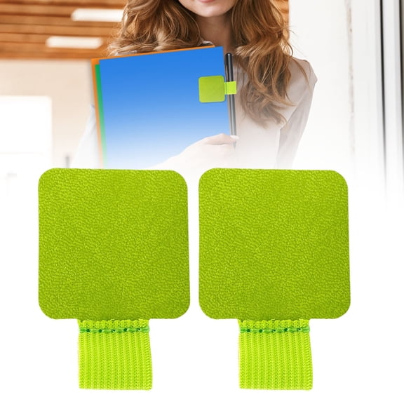 2 Pack Notebook Pen Loop Holder, Self-Adhesive Pen Holder Pencil Holders Elastic Loop Designed for Notebooks Journals Calendars, Pen Holder for Notebook(Grass Green)