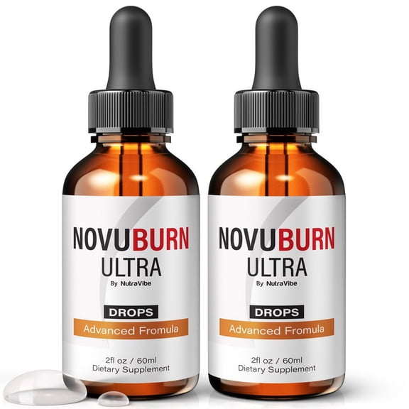 (2 Pack) NovuBurn Ultra  Natural Daily Liquid Formula Designed to Align with Fitness Goals, Support an Active Lifestyle & Body Balance | Just a Few Drops for a Fit-Focused Routine (60 Servings)