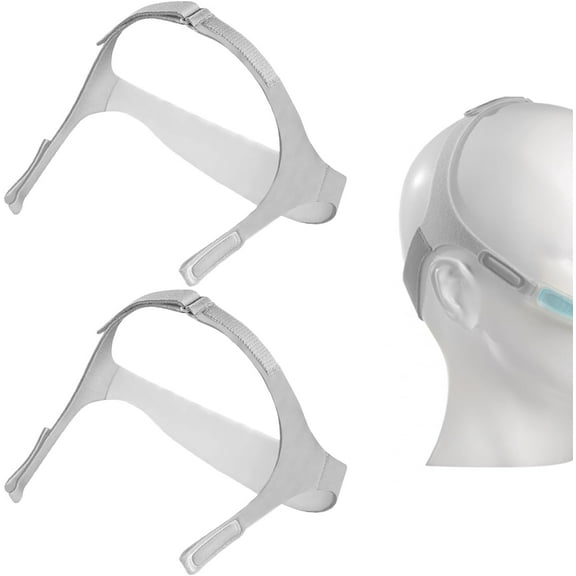 2-Pack Nuance Pro Headgear Compatible with Nuance Pro CPAP Mask, Replacement Headgear Straps Compatible with Nuance Pro CPAP Headgear, Medium