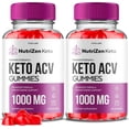 thumbnail image 1 of (2 Pack) NutriZen Keto ACV Gummies - Apple Cider Vinegar Supplement for Weight Loss - Energy & Focus Boosting Dietary Supplements for Weight Management & Metabolism - Fat Burn - 120 Gummies, 1 of 2