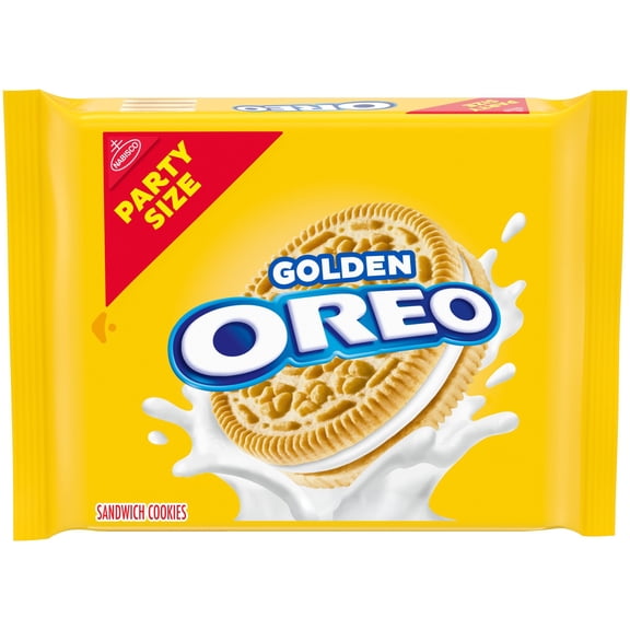 2 Pack - OREO Golden Sandwich Cookies Party Size - 24.1 oz Packaging may vary