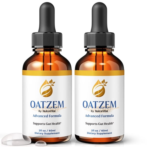 (2 Pack) Oatzem Natural Daily Liquid Formula Designed to Align with Fitness Goals, Support an Active Lifestyle & Body Balance | Just a Few Drops for a Fit-Focused Routine (60 Servings)