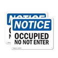 thumbnail image 1 of (2 Pack) Occupied Do Not Enter OSHA Notice Sign 10 Inch X 7 Inch Plastic Sign, Weather Resistant, UV Protected for Workplace, Business, and Construction Site, Made in the USA, 1 of 8