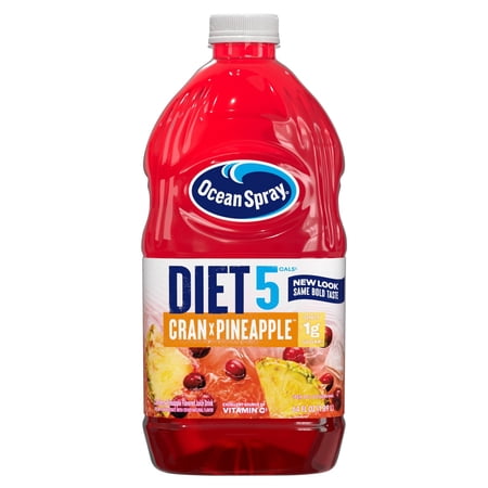 2 Pack - Ocean Spray Diet Drink Cran-Pineapple 64 oz Package May Vary