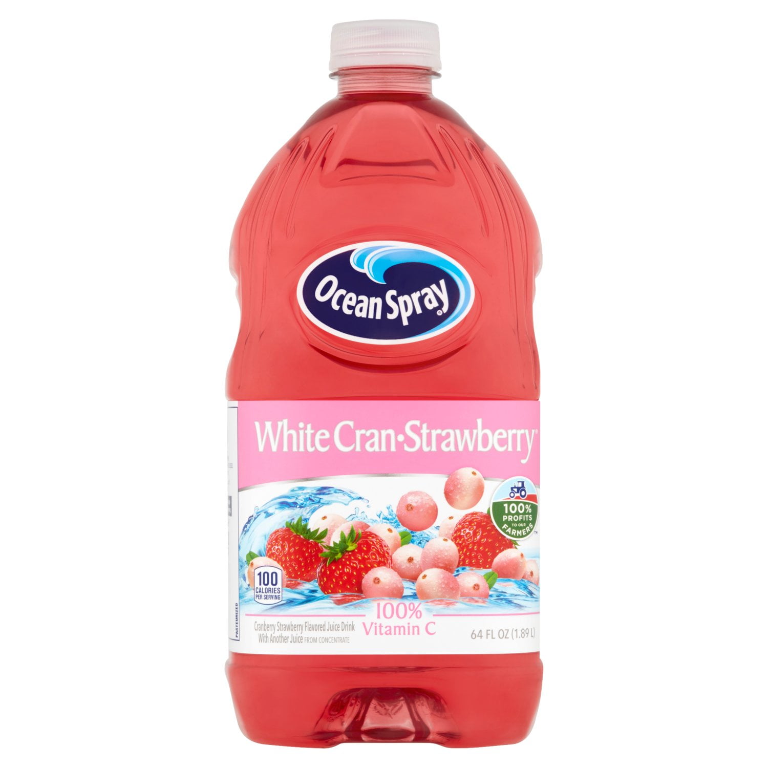 2 Pack - Ocean Spray White Cranberry Strawberry Juice 64 oz Package May ...
