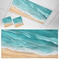 thumbnail image 1 of 2 Pack Ocean Waves Fluorescent Light Covers for Ceiling Lights Abstract Gradient Yellow Turquoise Waves Beach Magnetic Ceiling Light Covers Overhead Light Filters for Office Classroom Home, 1 of 9