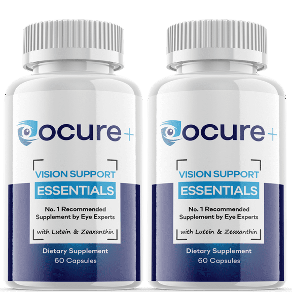 (2 Pack) Ocure+ - Revolutionary Advanced Vision Matrix Formula - Supports Healthy Vision - Dietary Supplement for Eyes Sight - 120 Capsules