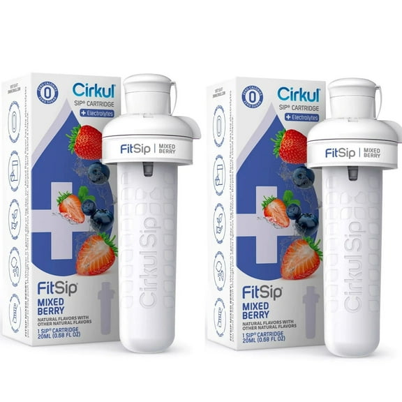 2 Pack Of Cirkul FitSip Mixed Berry Flavor Cartridge