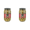 thumbnail image 1 of 2 Pack Of Tassos All Natural Double Stuffed Jalapeno And Garlic Super Mammoth Olives (2X35.27 oz.), 1 of 3