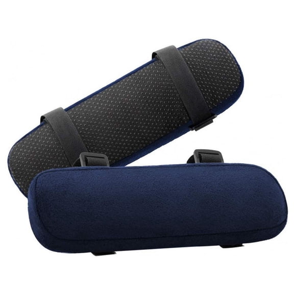 2 Pack Office Chair Armrest Pads, 9.17 Black Chair Armrest Covers with Memory Foam Stretchable Water Resistant Jacquard Elastic Band Short Computer Chair Arm Covers for Desk Chairs, Office Chairs