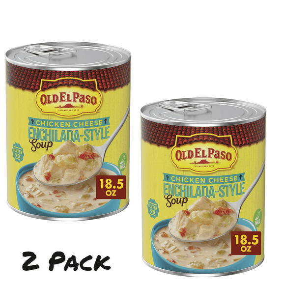( 2 Pack ) Old El Paso Chicken Cheese Enchilada-Style Soup, Ready to Serve Canned Soup, 18.5 oz