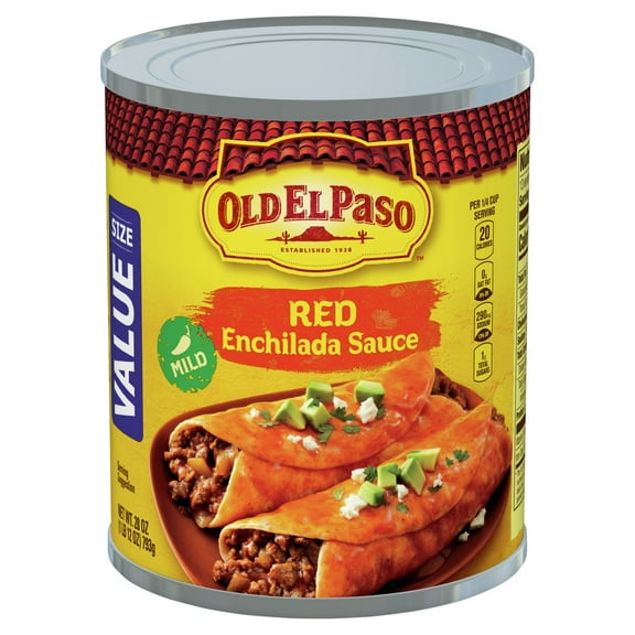 2 Pack - Old El Paso Sauce Enchilada Red Mild Value Size Can 28 oz Package May Vary