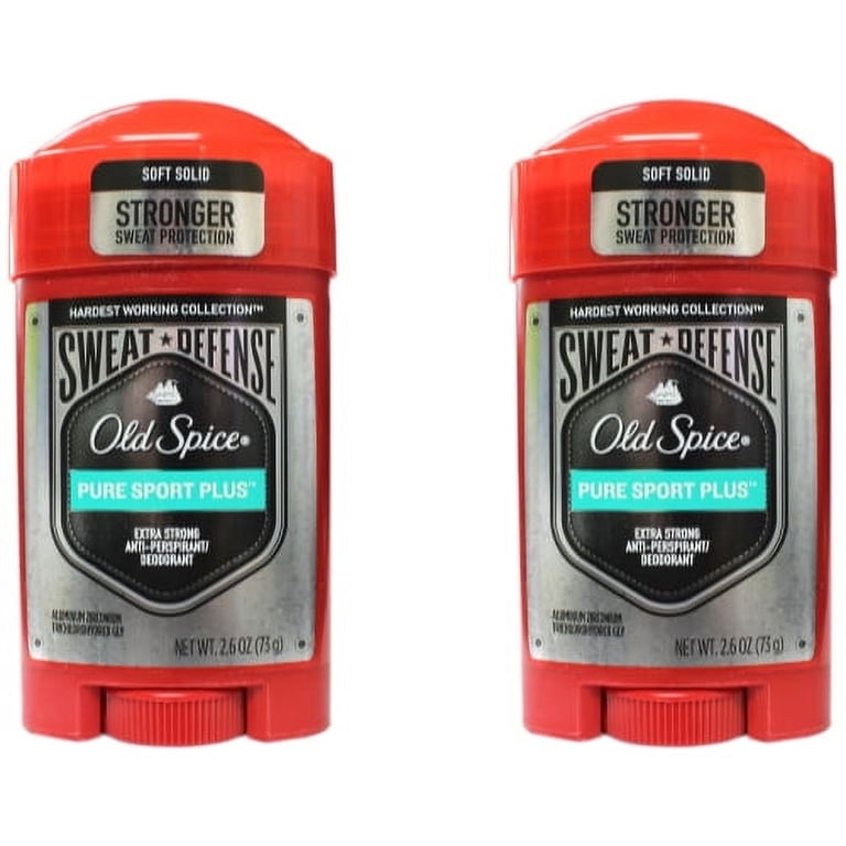 2 Pack Old Spice Pure Sport Plus Extra Strong Anti-Perspirant