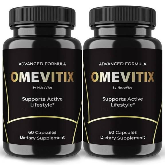 (2 Pack) Omevitix  Original Formula with a Clean Blend to Support Circulation, Natural Energy & Balanced Levels | Just 2 Easy-to-Swallow Pills Daily (120 Capsules)
