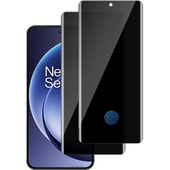 2 Pack for OnePlus 15R Privacy Screen Protector, Anti-Spy Tempered Glass Ultra HD Bubble-Free Anti-Scratch for OnePlus 15R, Ultrasonic Fingerprint Compatible, Easy Install, Case Friendly