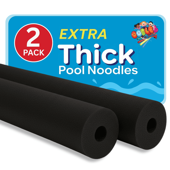 Oodles of Noodles Premium Jumbo XL Foam Pool Swim Noodles, 2 Pack