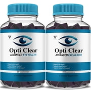 2 Pack Opti Clear Advanced Eye Health, OptiClear Vision Support 60 Gummies