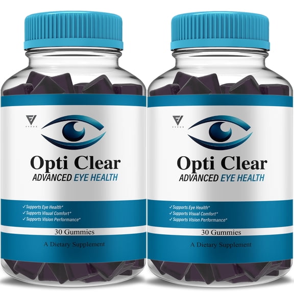(2 Pack) Opti Clear Advanced Eye Health, OptiClear Vision Support (60 Gummies)