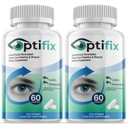 2 Pack Optifix - Revolutionary Advanced Vision Matrix Formula - Supports Healthy Vision - Dietary Supplement for Eyes Sight - 120 Capsules