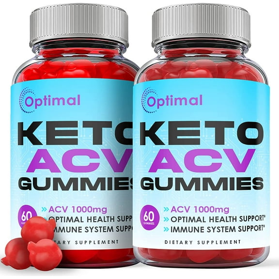 (2 Pack) Optimal Keto ACV Gummies - Supplement for Weight Loss - Energy & Focus Boosting Dietary Supplements for Weight Management & Metabolism - Fat Burn - 120 Gummies