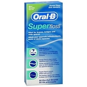 2 Pack Oral B Super Floss Mint Dental Floss Pre Cut Strands 50 Each