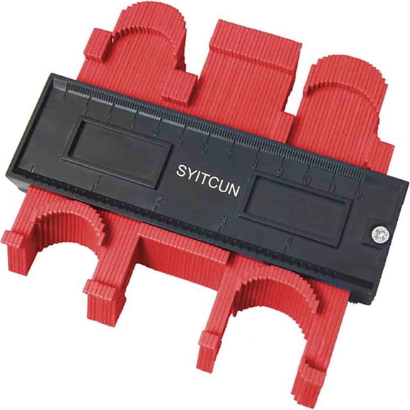 5"Contour Gauge Irregular Profile Duplicator for Woodworking Shape Tracing Template Measuring Tool Profile Jig Guide Pipe Tile Frame Gauge Metal Welding Fabrication Silhouette Extraction Measure