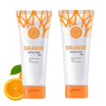 2 Pack Orange Exfoliating Gel, Face Body Exfoliating Scrub Gel, Deep