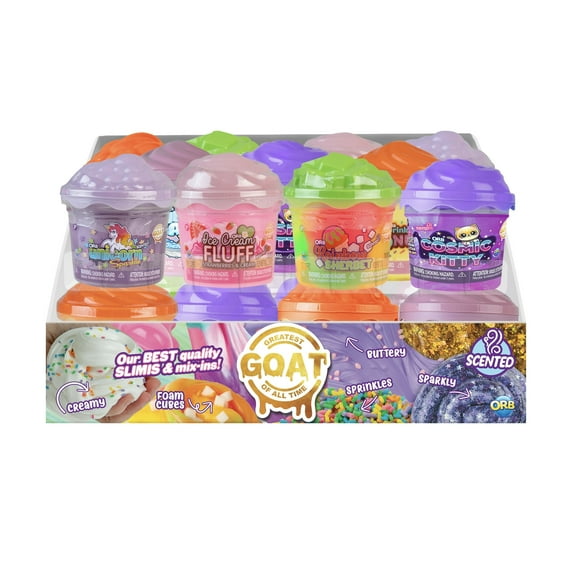 ( 2 Pack ) Orb, Goat Slimi Mega Slime, Colors or Styles May Vary - Perfect for Children Ages 3+