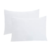 2 Pack Organic Cotton Toddler Pillowcase/Travel Pillowcase 14x20 Inches with Envelope Closure - Soft  Breathable Children Pillow Cover Solid White