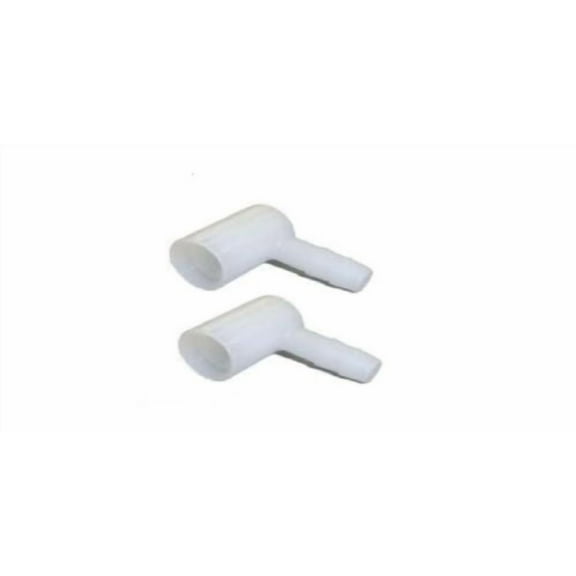 (2 Pack) Original 640363 Tecumseh Carburetor Gas Line Inlet Plastic Elbow Fitting