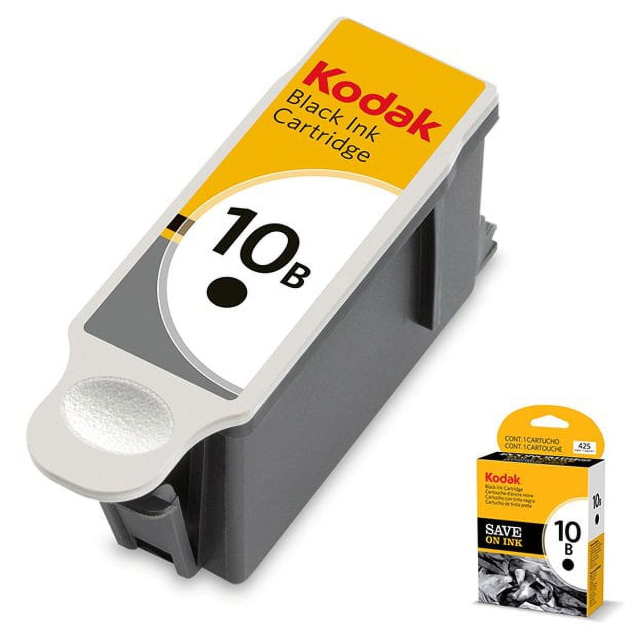 10 Key Ink Kodak 10B Original Black Ink Cartridge, 2-Pack, Compatible with ESP ...