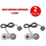 2 Pack Original Remote Controller for Super Nintendo SNES System Gamepad 6FT Cord