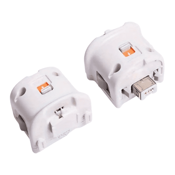 2 Pack Original Wii Motion Plus Adapter White, Compatible with Wii Remote Controller for Wii Console Game Bundle