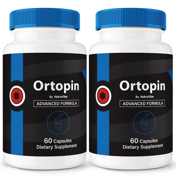 (2 Pack) Ortopin Capsules  Natural Joint Support Formula for Flexibility, Mobility & Confidence in Movement | Daily Formula for Comfort, Recovery & Active Lifestyle (120 Capsules)