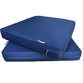 thumbnail image 1 of 2 Pack 23"x23"x5" Memory Foam Platform Water-resistant Cushions for Outdoor Patio Seats, 1 of 7