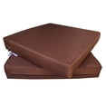 thumbnail image 1 of 2 Pack 25"x25"x5" Memory Foam Platform Water-resistant Cushions for Outdoor Patio Seats, 1 of 7