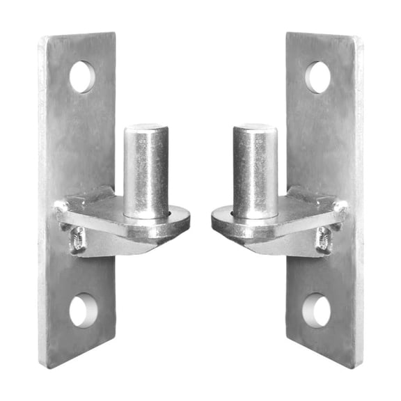 2 Pack Outdoor Chain Link Fence Gate Hinges Portable Sturdy Wall Mount Designs Craft of Stainless Steel with Hinges Pin