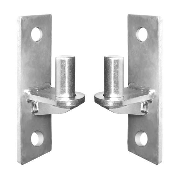 2 Pack Outdoor Chain Link Fence Gate Hinges Portable Sturdy Wall Mount Designs of Stainless Steel with Hinges Pin