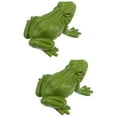 thumbnail image 1 of 2 Pack Outdoor Decoration Frog Animals Figurines Model Toys Fake Decorate, 1 of 11