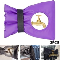 2 Pack Outdoor Faucet Covers for Winter Freeze Protection,5.5 7.9in Faucet Covers for Winter Pipe Insulation Reusable Thicker Hose Bib Insulation Cover Waterproof & Frost Free Outside