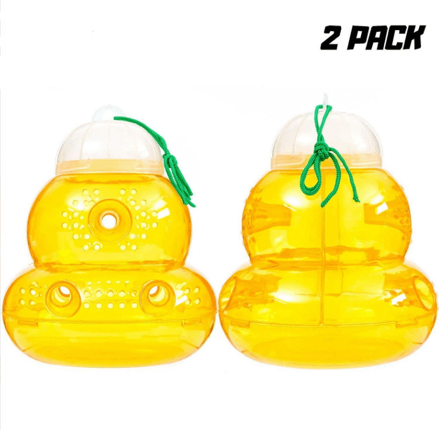 2 Pack Outdoor Hanging Bee Trap, Wasp Trap Insect Repellent, Hanging ...