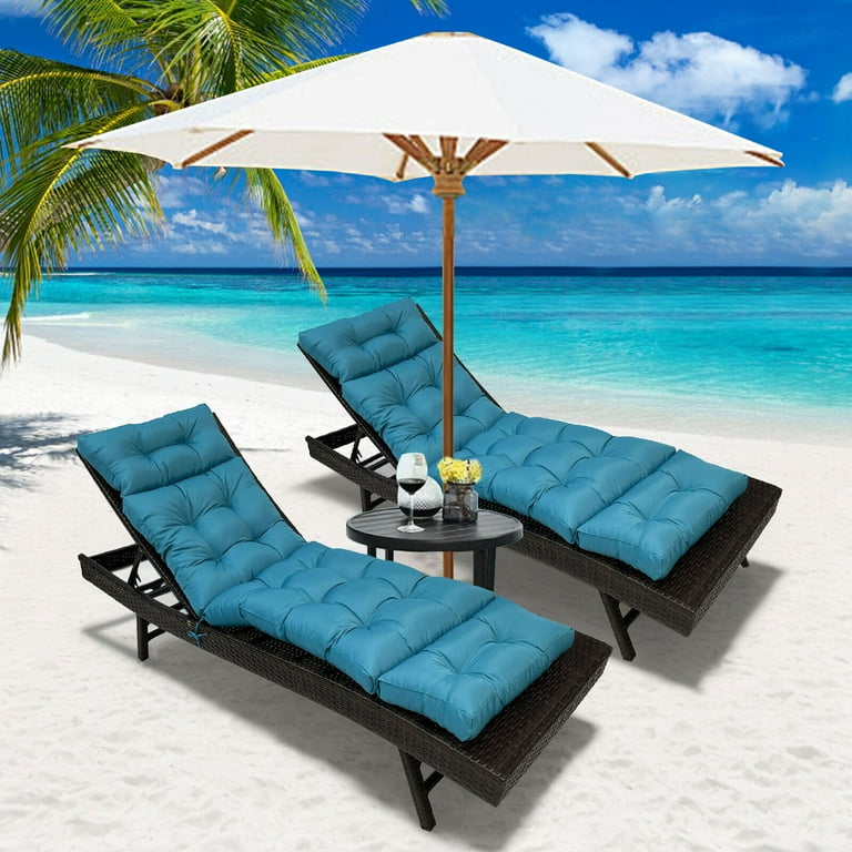 Pack Outdoor Lounge Cushion Patio Chaise Replacement 71 x 20