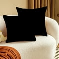 thumbnail image 1 of 2-Pack Outdoor Pillow Covers 18x18 - Modern Solid Cushion Covers, Weather-Resistant Patio Furniture Pillow Cases, Easy Clean Sofa Decorative Backrest for Garden, Porch, and Poolside, 1 of 6