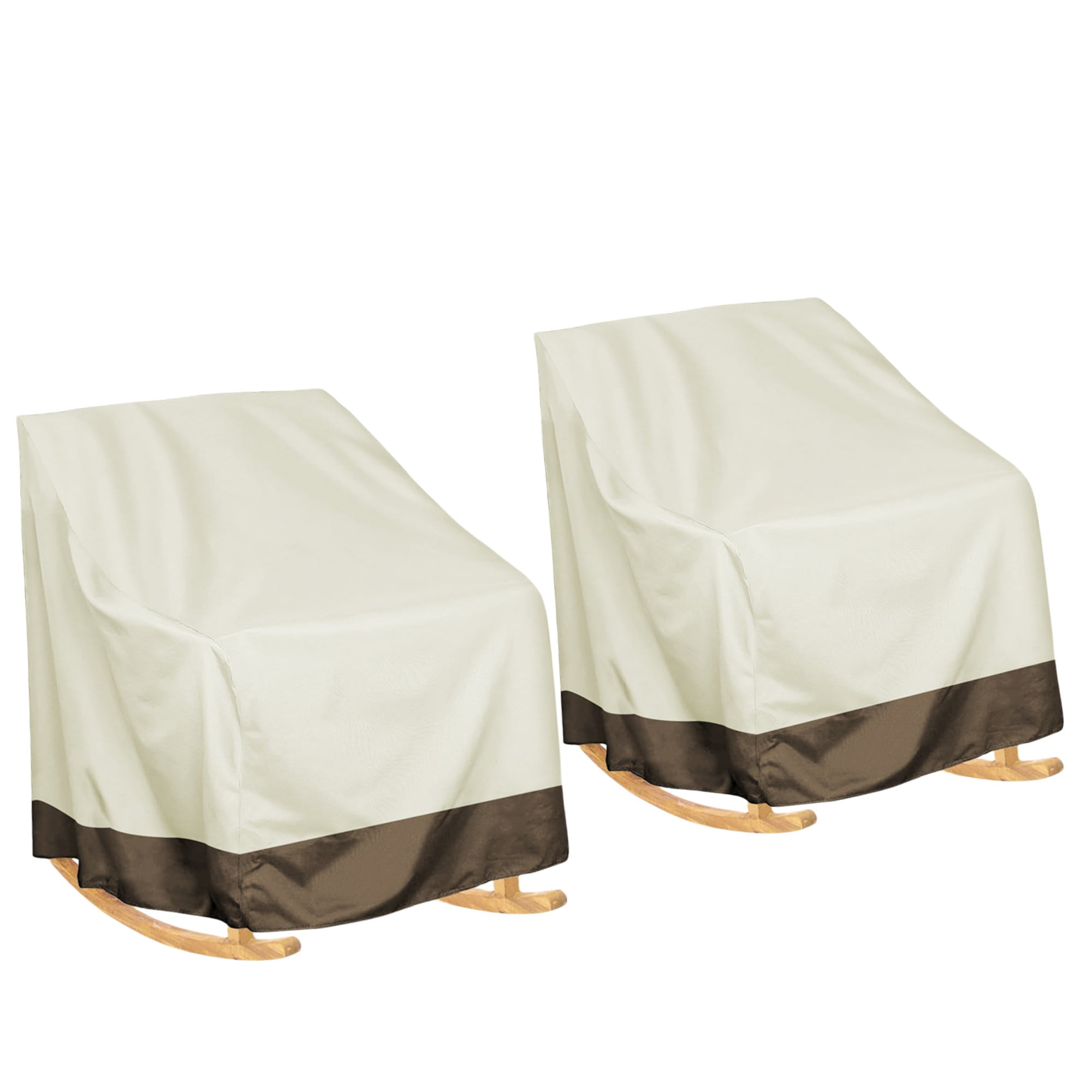 2 Pack Outdoor Rocking Chair Covers, Patio Swivel Chair Covers, Outdoor