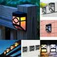 thumbnail image 1 of (2 Pack) Outdoor Solar Wall Lights, EpicGadget Solar Led Waterproof Lighting for Deck, Fence, Patio, Front Door, Stair, Landscape, Yard and Driveway Path (Warm White), 1 of 7