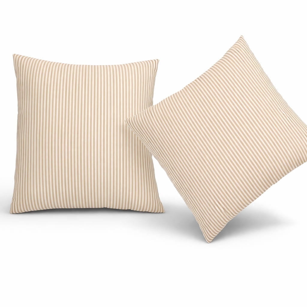 2 Pack Outdoor Throw Pillows, Waterproof & Fade-Resistant Patio Cushions, 18x18 Inch Decorative Outdoor Pillows for Garden, Porch, Balcony & Poolside Furniture
