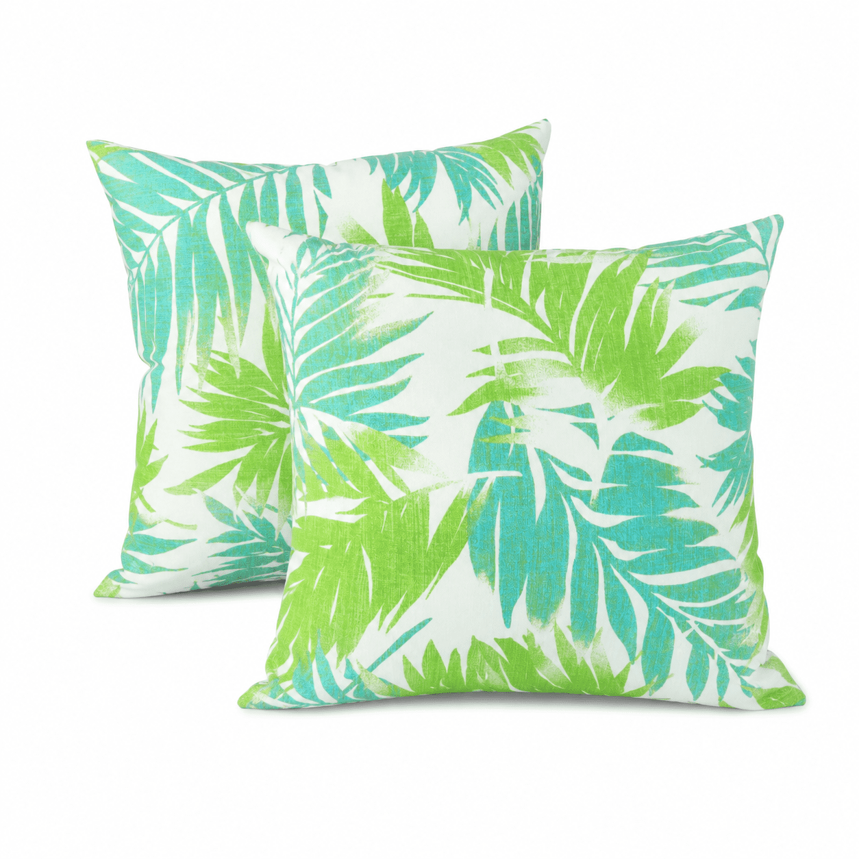 2 Pack Outdoor Throw Pillows, Waterproof & Fade-Resistant Patio Cushions, 18x18 Inch Decorative Outdoor Pillows for Garden, Porch, Balcony & Poolside Furniture